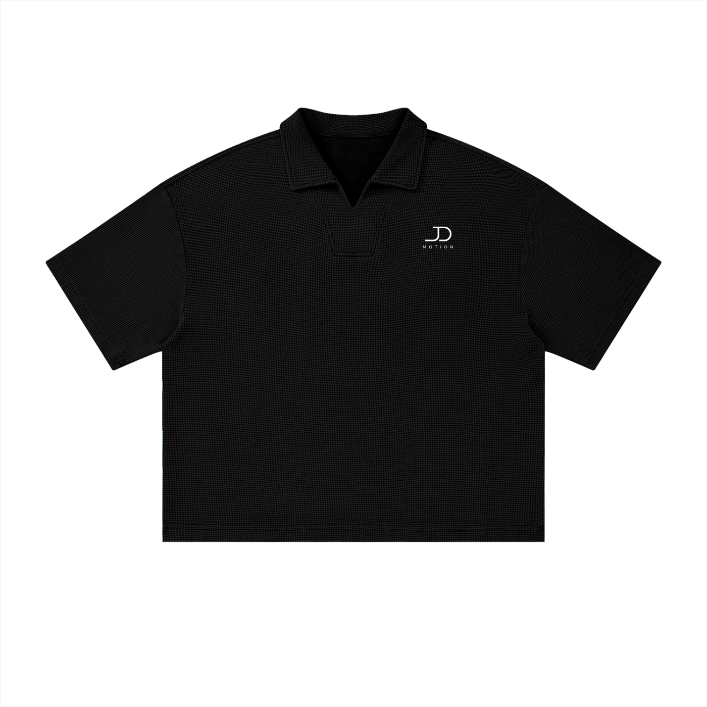 Vintage Wash Waffle Boxy Polo Shirt Sommerkollektion