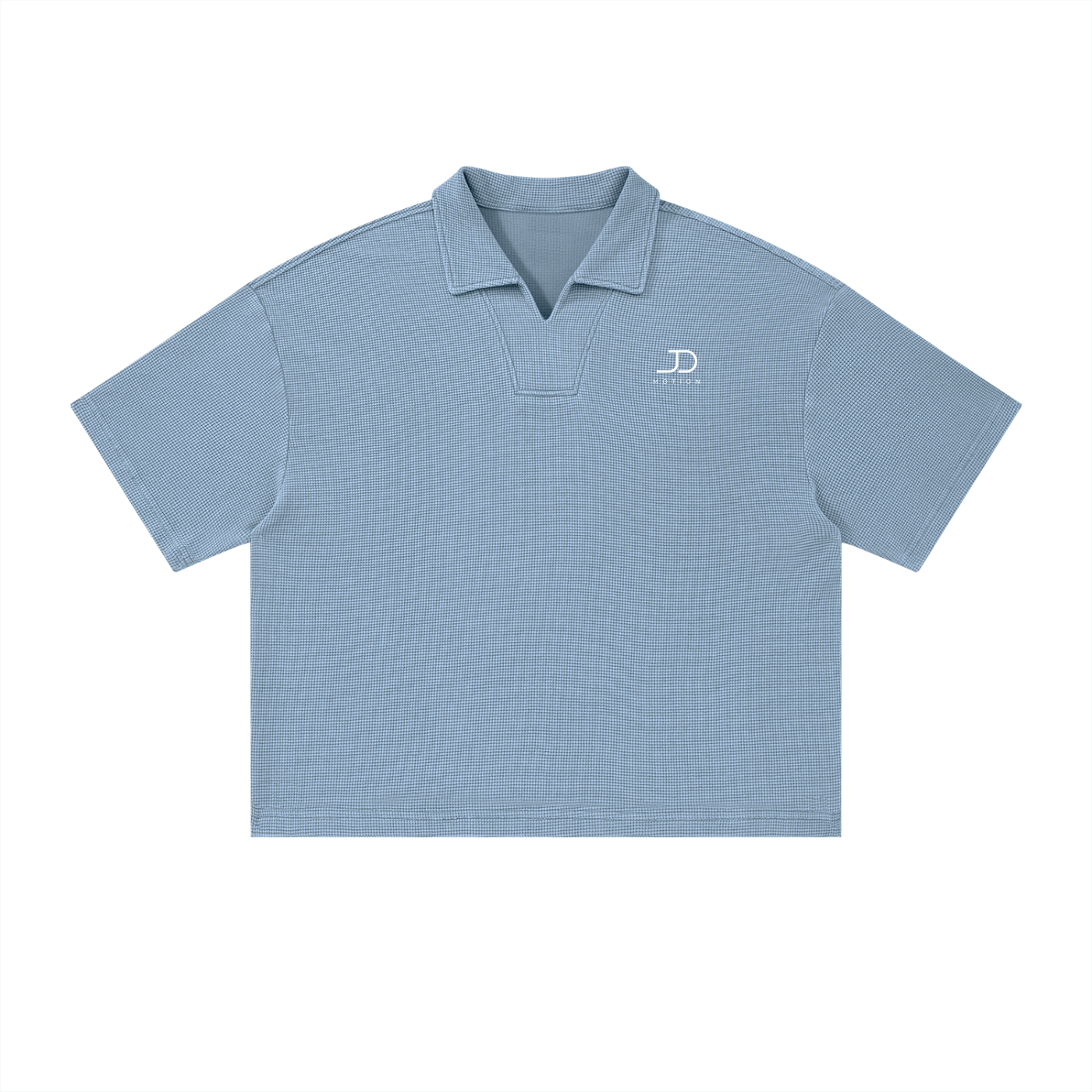 Vintage Wash Waffle Boxy Polo Shirt Sommerkollektion