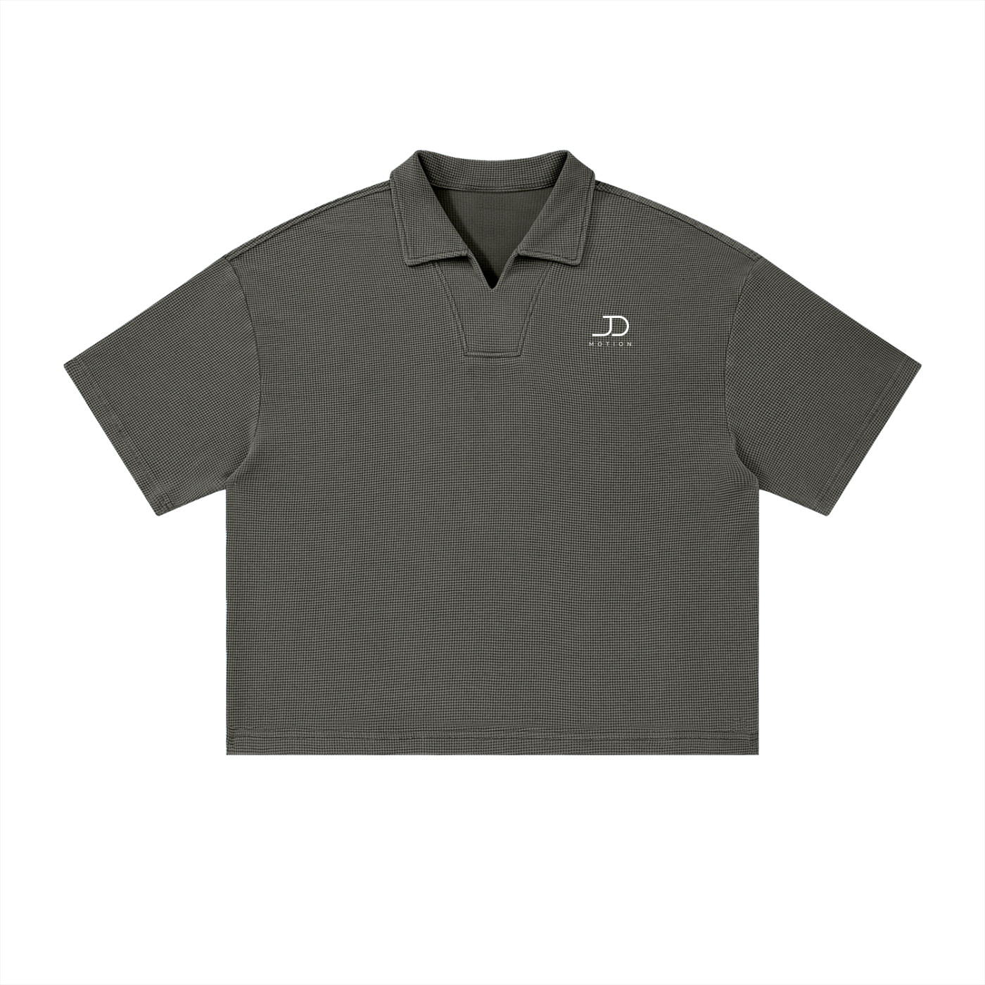 Vintage Wash Waffle Boxy Polo Shirt Sommerkollektion